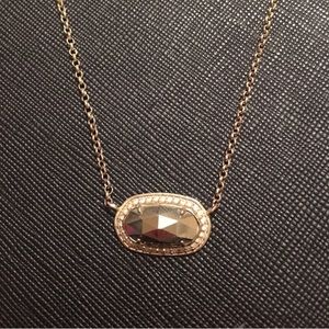 Kendra Scott Elisa Lux Pave necklace in Gold